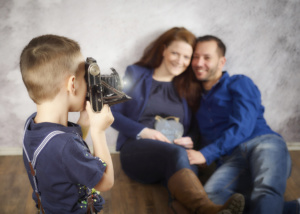Familie-Dauerlicht-Freude